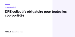 DPE collectif en copropriété : obligation, calendrier et enjeux