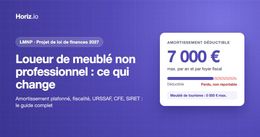 Loueur de meublé non professionnel : ce que change la nouvelle loi de finances 2027